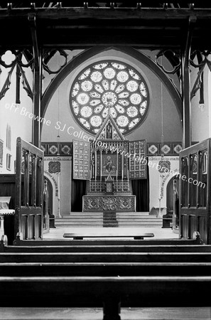 ST PETER'S COLLEGE CHAPEL PUGINS ALTAR THROUGH ROAD SCREEN